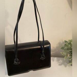 Vintage Judith Leiber Black Satchel Evening Bag